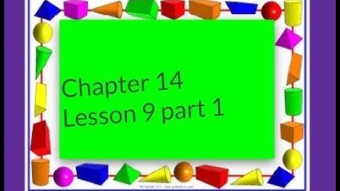 My Math Flip Chapter 14 Lesson 9