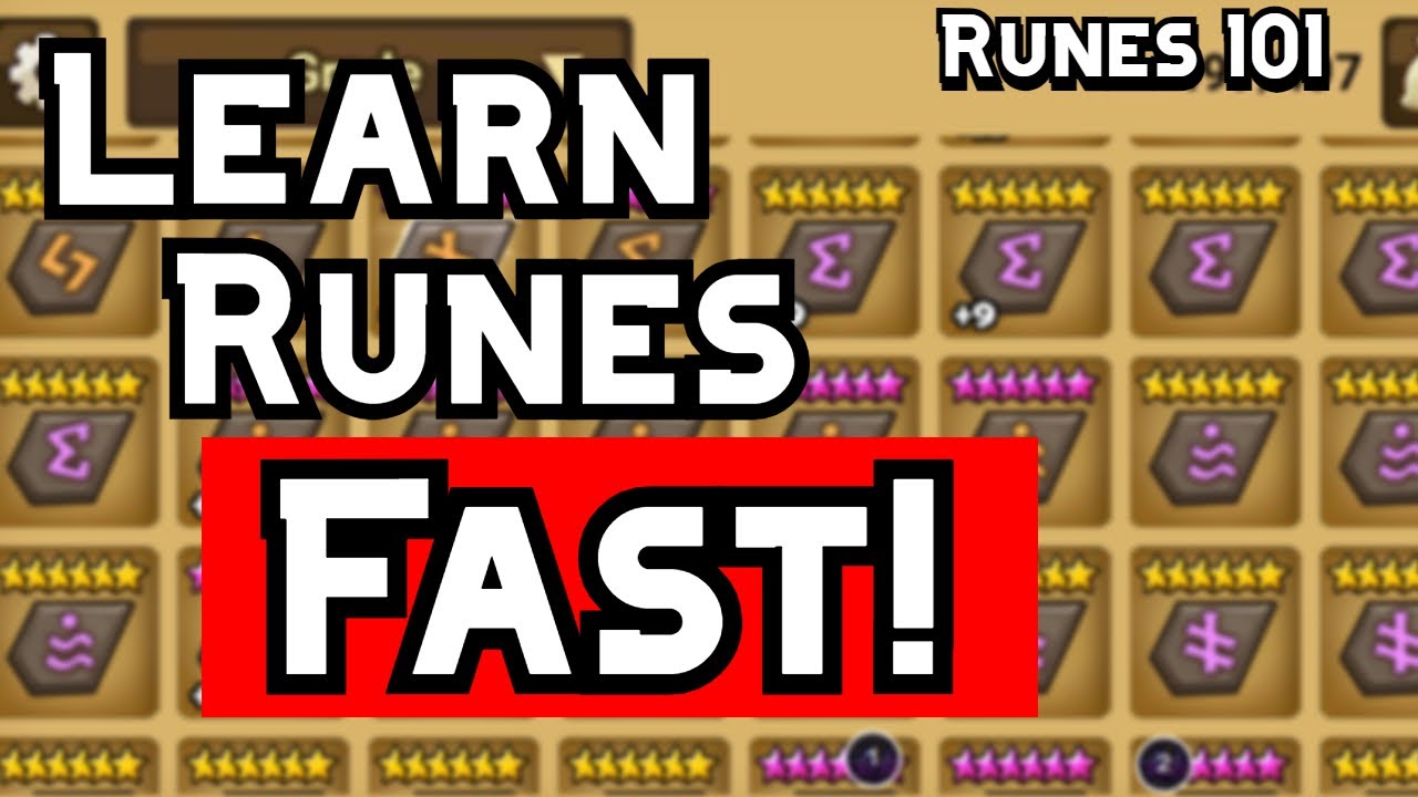 Summoners War Beginner Rune Guide 101 - YouTube