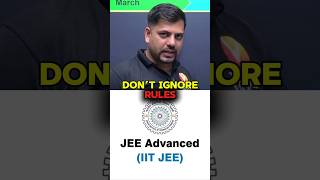 JEE Advanced Reality 😳 Must Know Rules #harshsir #education