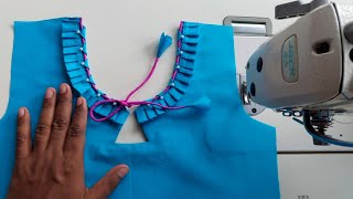 Unique and creative neck design for sewing lovers