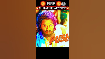 😡 Pushpa Attitude Video 😡💥Allu Arjun Attitude😈😡 #alluarjunallu #attitudestatus #alluarjunattitude