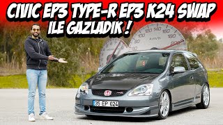 Honda Civic Type R EP3 K24 Swap / Carbon Parçalar / Varex Egzoz / Gazlama / 100200 KM / Test Ettik