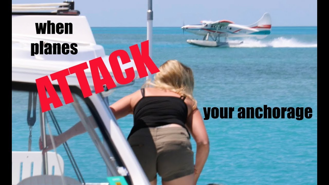 When planes ATTACK your anchorage – Lazy Gecko Sailing VLOG 88
