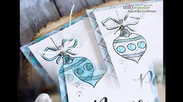 Unity Stamp Co Quick Tip Jingle Bells on Ornaments   Two Ways