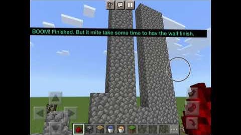 How to make regeneration cobblestone wall