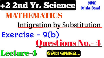 Exercise 9(b) || Questions Number 4 in Odia || 12th Class Math