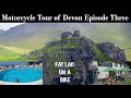 Ep 3 Motorcycle Tour of Devon - Valley of the Rocks, Lynmouth after morning swim.  Fat Lad on a Bike