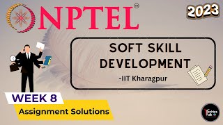 NPTEL Soft Skill Development Week 8 Quiz Assignment Solutions | Jan 2023 | IIT Kharagpur #nptel screenshot 3