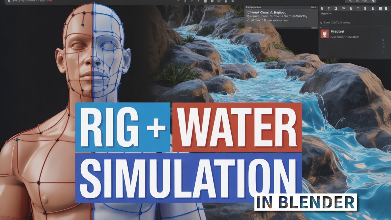 How to Rig and Create Water Simulation in Blender! Step by Step! - YouTube