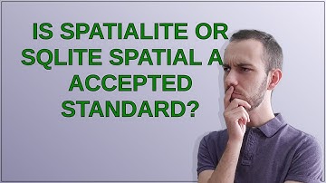 Gis: Is SpatiaLite or SQLite Spatial an Accepted Standard?