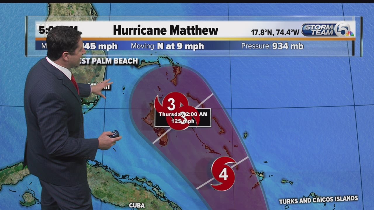 Hurricane Matthew 5 a.m. update (10/4/16) - YouTube