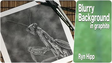 BLURRY BACKGROUND ★ Drawing a Blurry Background in Graphite