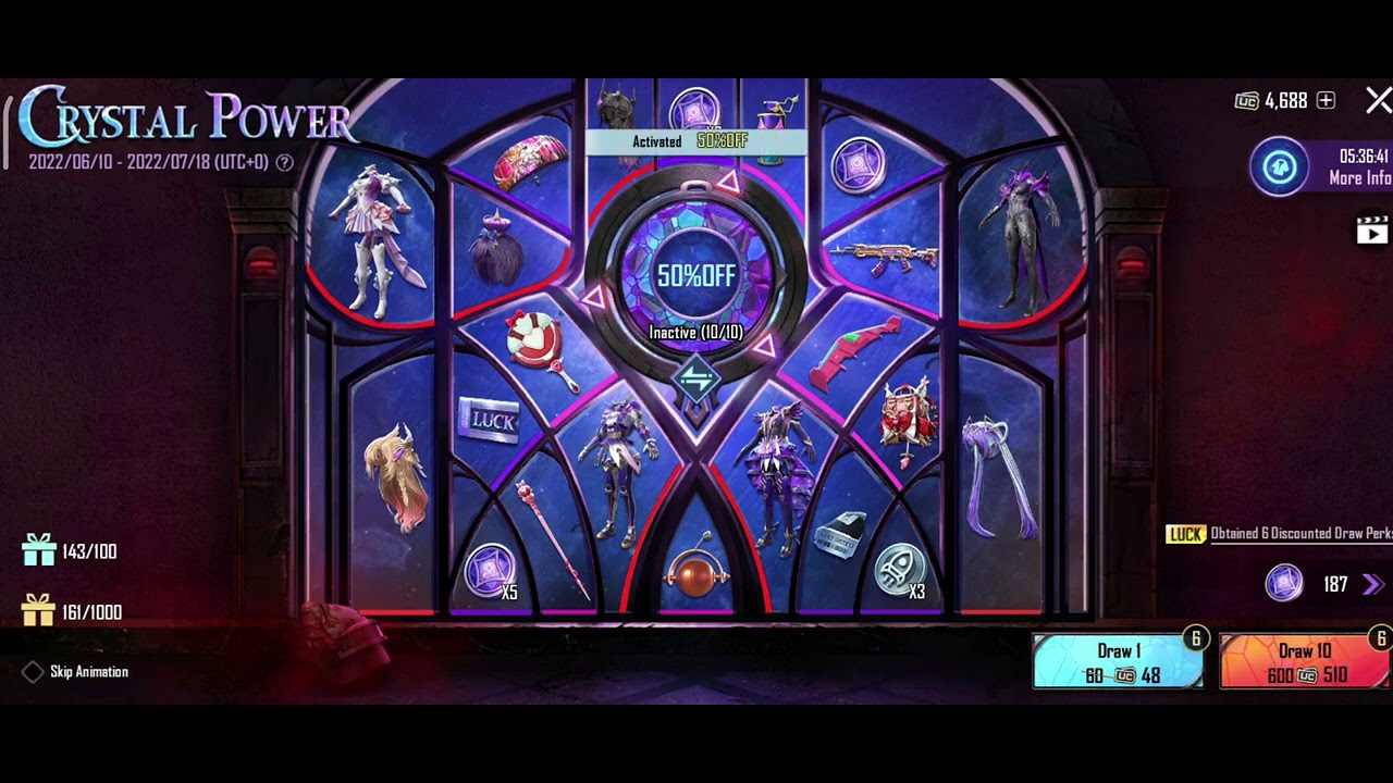 crystal power spin | PUBG Mobile | Insane Luck on spin | MythicSir