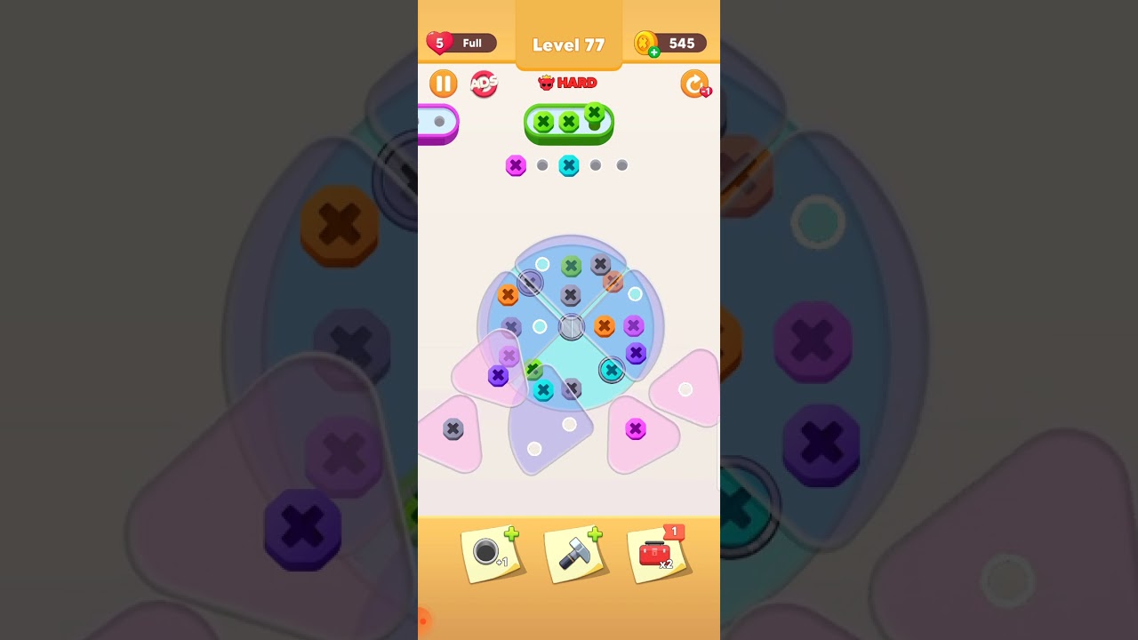 Screw Pin Nuts Jam Puzzle Level 77 - YouTube