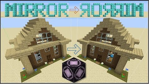 Minecraft - How To Mirror And Rotate Your Builds Using Structure Blocks!