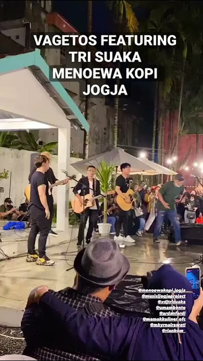 VAGETOS PERFORM BERSAMA TRI SUAKA DI MENOEWA KOPI JOGJA #trisuaka #vagetoz #mjp #menoewakopi