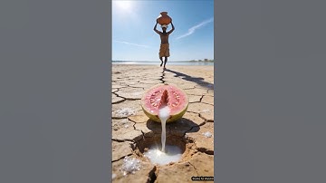 The zebra, thankfully, waters the guava tree and the man destroyed it 😭 #ai #save #animals