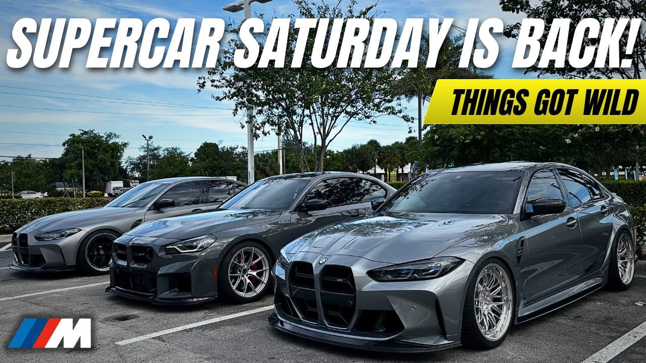 Took Our BMW Ms to SUPERCAR SATURDAY | Things Got WILD! - Nissan GTR vs BMW G87 M2  🏎️💨