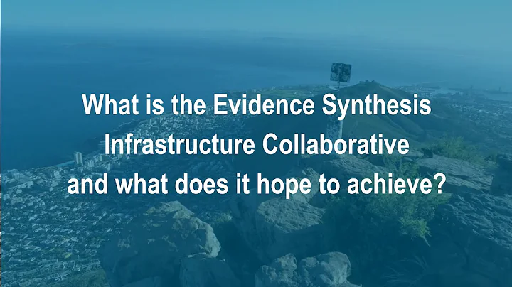 What is the Evidence Synthesis Infrastructure Collaborative and what does it hope to achieve?