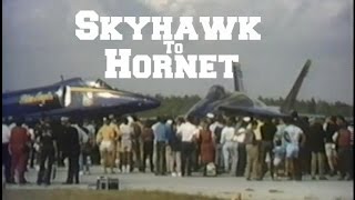 Blue Angels Skyhawk to Hornet