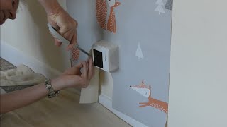 How to Wallpaper Around Surface Mounted Sockets and Switches by Aubrey's Absolute Decorating 6,680 views 11 months ago 6 minutes, 44 seconds