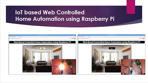 IoT based Web Controlled Home Automation using raspberry Pi