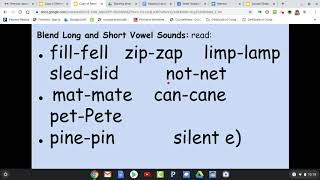 Phonics Unit 6 week 3 day 3