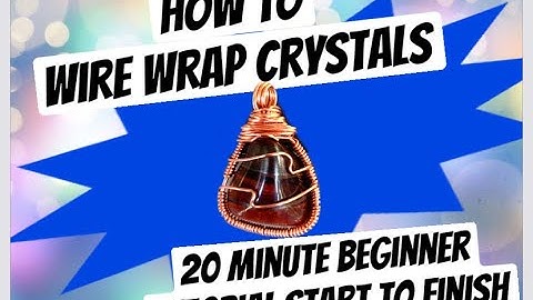 HOW TO WIRE WRAP ODD SHAPED CRYSTALS: Red Tiger Eye Pendant 20 MIN Tutorial Start to Finish