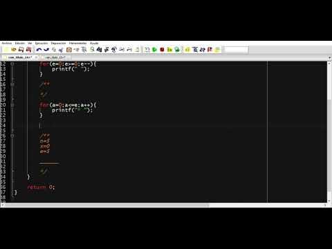 Como crear un piramide de asteriscos en C - YouTube