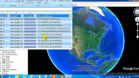 Google Earth Data into Excel