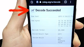 How to get WiFi Password on Android Phone Succeeded Decode WIFI QR code