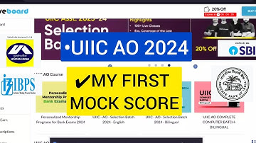 MY FIRST MOCK SCORE OF UIIC AO 2024| SHARE YOURS👇 #uiicassistant #uiicao #uiic