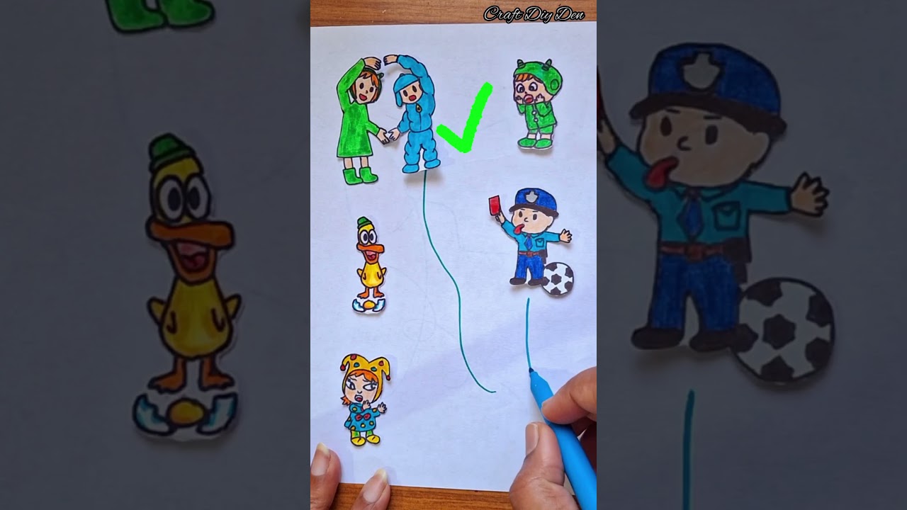 Pocoyo Officials Friends LINE Connect Art Challenge 