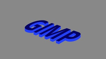 How to create a easy 3D Text in GIMP | Photoshop Alternative | #75
