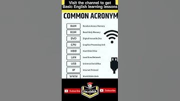 Common Acronyms #english #learnenglish