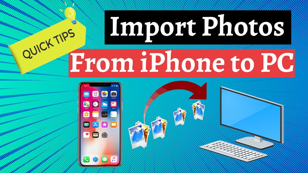 how to import iphone photos to pc