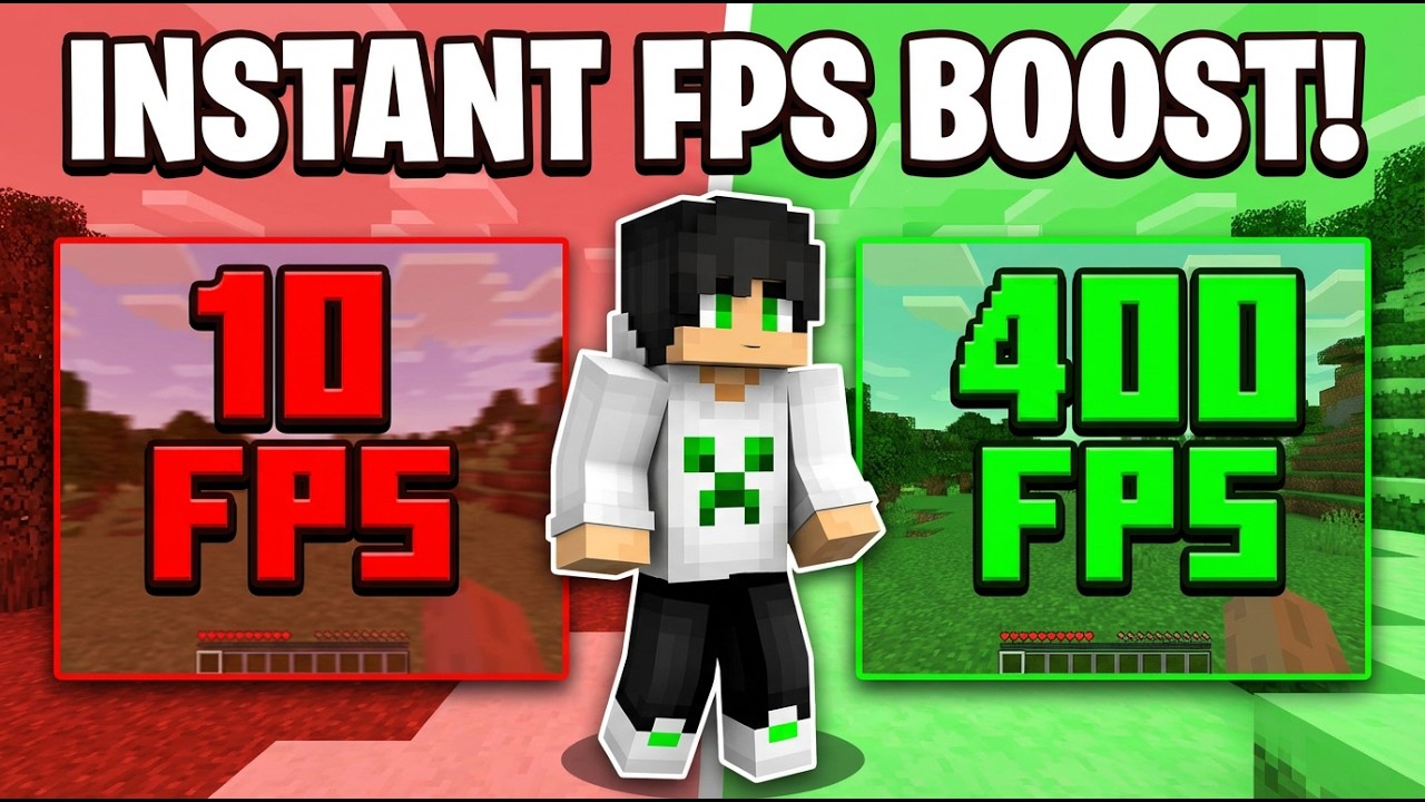 HOW TO INCREASE FPS IN MINECRAFT! [ Optifine Java ] - YouTube