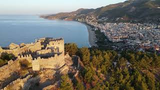 beautiful old fortress in alanya turkey alanya kalesi  Turkey 4K , No Copyright Video , Background, screenshot 3
