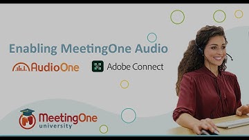 Integrated Audio - Enabling MeetingOne audio in Adobe Connect