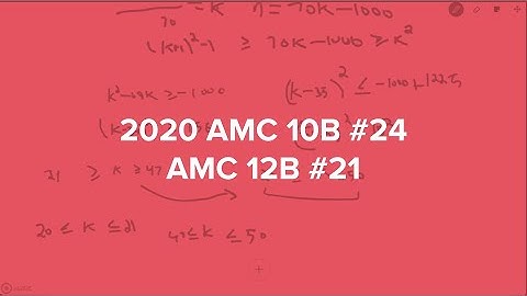 2020 AMC 10 B #24 / 12 B #21