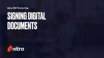 Nitro PDF Pro for Mac: Signing your Document