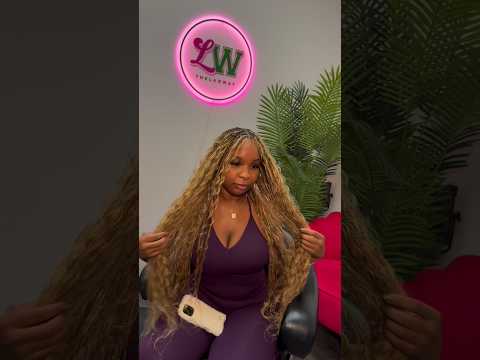 Our 1st Time Doing COLOR It Turned Out So Cute Blondehair Coloredhair Knotlessbraids Long