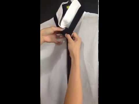 Video Cach thắt nơ cổ áo - How to tie bow - youtube
