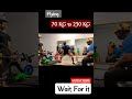 Warming up for heavy deadlift sets 70 kg to 230 kg  shorts fitness gym viral