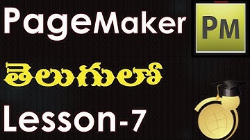PageMaker How to Use Color Palette  Lesson 7 in Telugu