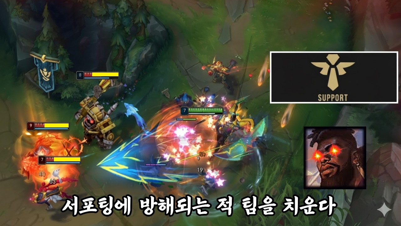 서포터 : 아군을 서포트 하는 게 아닌 