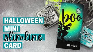 Halloween MINI SLIMLINE Card - Honey Bee Stamps