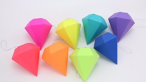 How To Make A Origami Paper Diamond Easy-DIY Simple Origami Diamond Tutorial