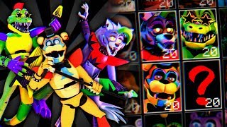 FNAF 9 ГЛЭМ РОК АНИМАТРОНИКИ в ИГРЕ !!! СКРИМЕР МОНТГОМЕРИ ФРЕДДИ и РОКСАНЫ из ФНАФ 9 !!!