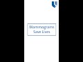 About 1 in 8 women will get breast cancer. Mammograms can catch cancer early and save lives #shorts